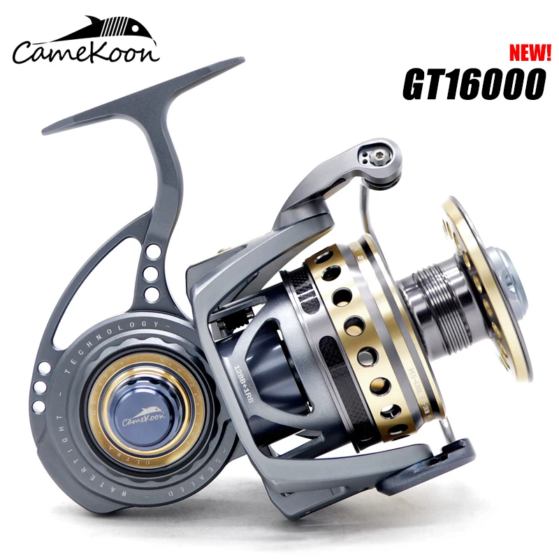 CAMEKOON 올 알루미늄 참치 블루피쉬 스피닝, 빅 피쉬, 30kg 탄소 드래..