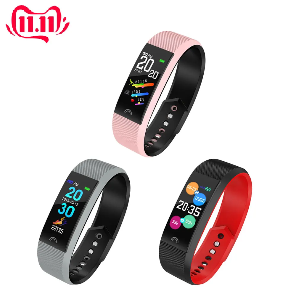 

IP67 Waterproof Smart Bracelet Smart Band 0.96" TFT HD Color Touch Screen Heart Rate Fitness Tracker Blood Pressure Smart Watch