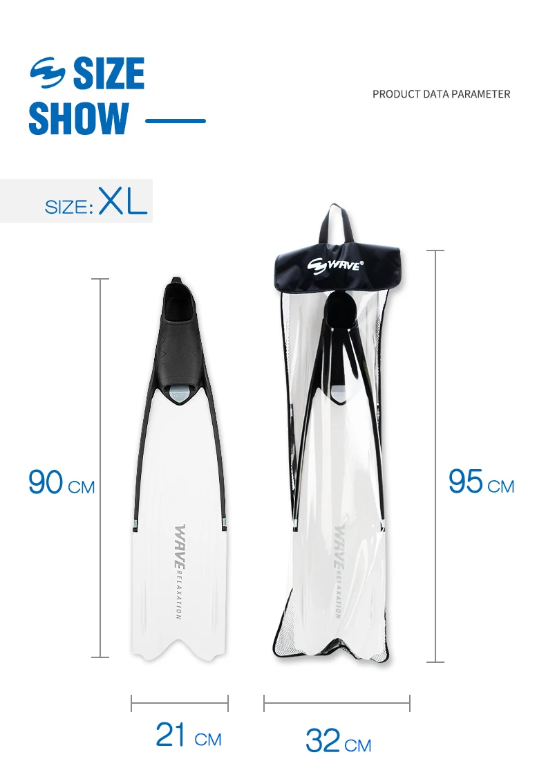 Big Foot Pocket Freediving Fins Boot Spearfishing Adjustable 3 Sizes 36-47  Open Heel Spring Strap TPR PP Long Scuba Diving Fins - China Freediving Fins  and Spearfishing Fins price