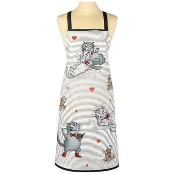 

Apron Romance, White, 100% Cotton, Twill