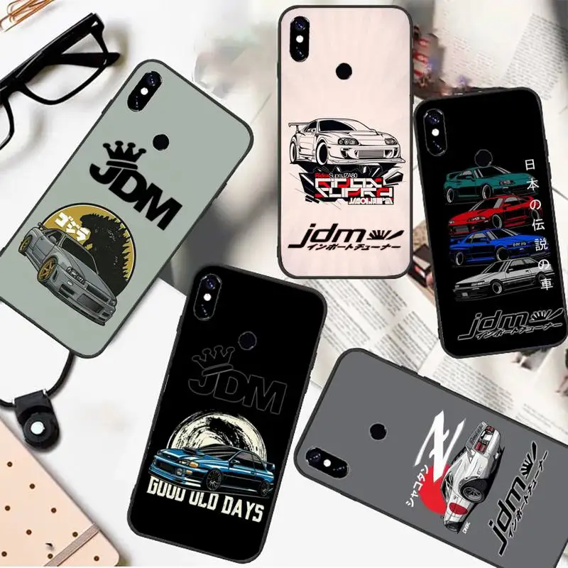 

racing car JDM cartoon Phone Case For Xiaomi Redmi 7 8 9t a3 9se k20 mi8 max3 lite 9 note 9s 10 pro