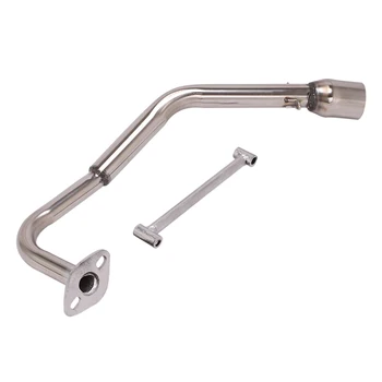 Slip On Motorcycle Exhaust Head Connect Tube Front Pipe Stainless Steel Exhaust System For HONAD SH125I SH150I 2017-2020