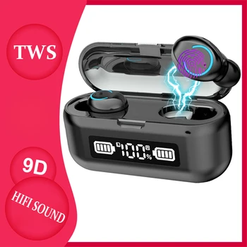 

F9-43 TWS Bluetooth 5.0 Wireless Earphone earbuds Sports Earphones 9D HIFI Stereo Noise Cancelling Waterproof Headset