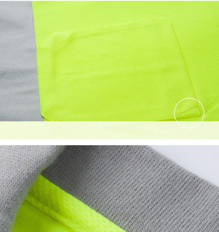Night Work Reflective Safety Short Sleeved T-shirt Quick Drying Protective Clothes For Construction Workwear men t shirts