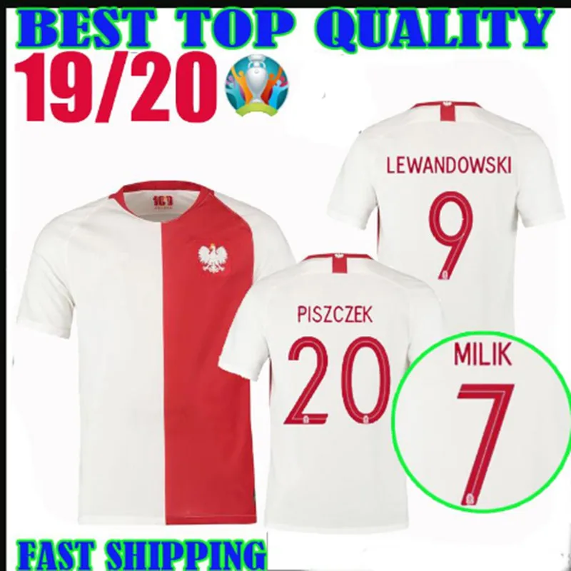 19/20 польская Футбольная Футболка ZIELINSKI KRYCHOWIAK польская рубашка LEWANDOWSKI GROSICKI MILIK piszczk футбольные рубашки униформа