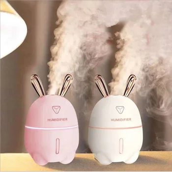 

WIPERSIGNS LED Night Lamp 300ML Air Humidifier Aroma Essential Oil Diffuser Cool Mist Maker for Bedroom Baby Room Car Accessorie