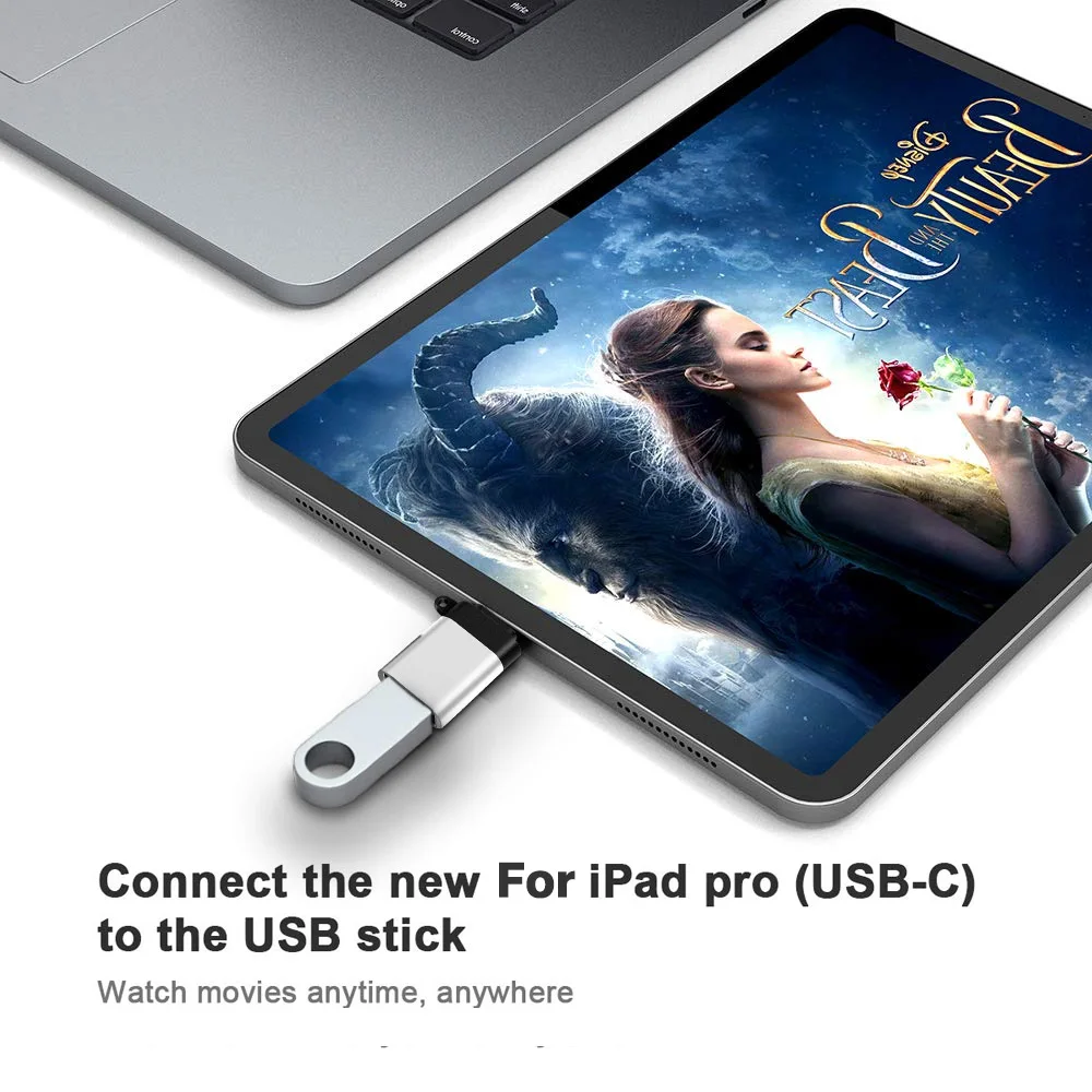 3PCS USB Type C OTG Adapter For Apple iPad Pro 11 12.9 iPadpro For Microsoft Surface Pro 6 7 Tablet OTG Cable USBC