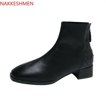

Chelsea Ankle Boots Women's 2020 Autumn and Winter New England Ankle Boots Small Heel Thin Boots Soft Bottom Women's Boots