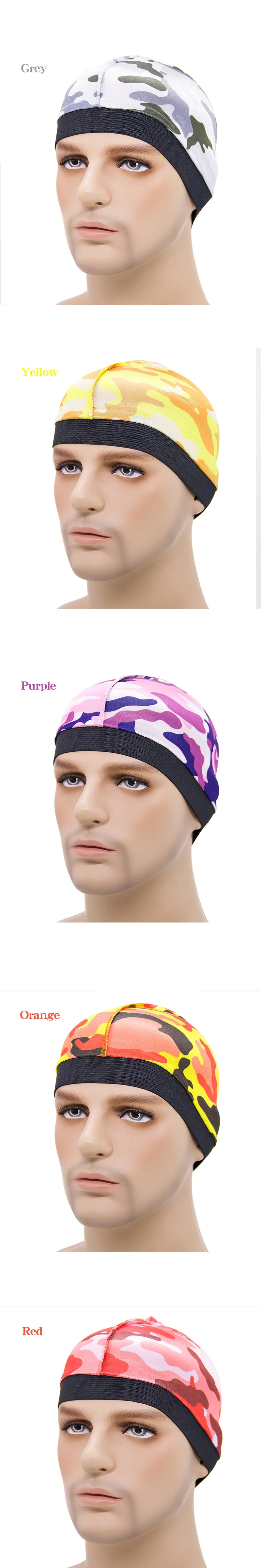 mens head wrap bandana Unisex Wave Cap Hip Hop Turban Headwraps Headwear Print Breathable Summer Sport Hat For Men wool scarf mens