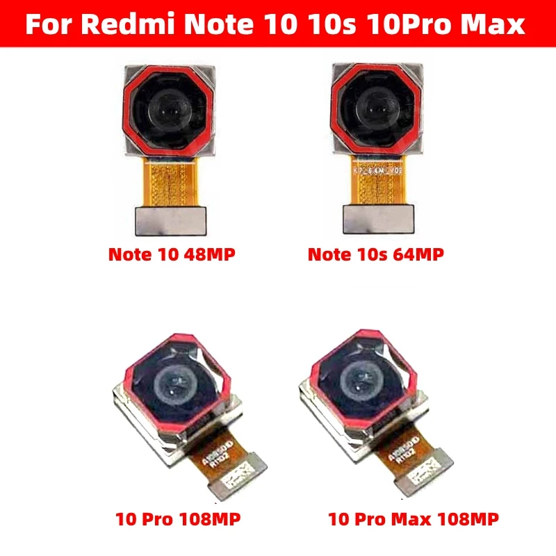

Модуль основной задней камеры для Xiaomi Redmi Note 10 Pro 10S Max, красная задняя камера Mi, гибкий кабель, запасные части