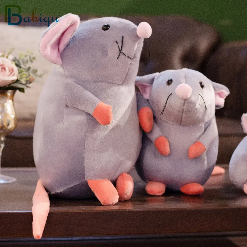 Моделирование 20 см милый серый хомяк плюшевые игрушки для детей мягкие милые животные куклы мышки мягкие детские талисман крысы подарок на день рождения