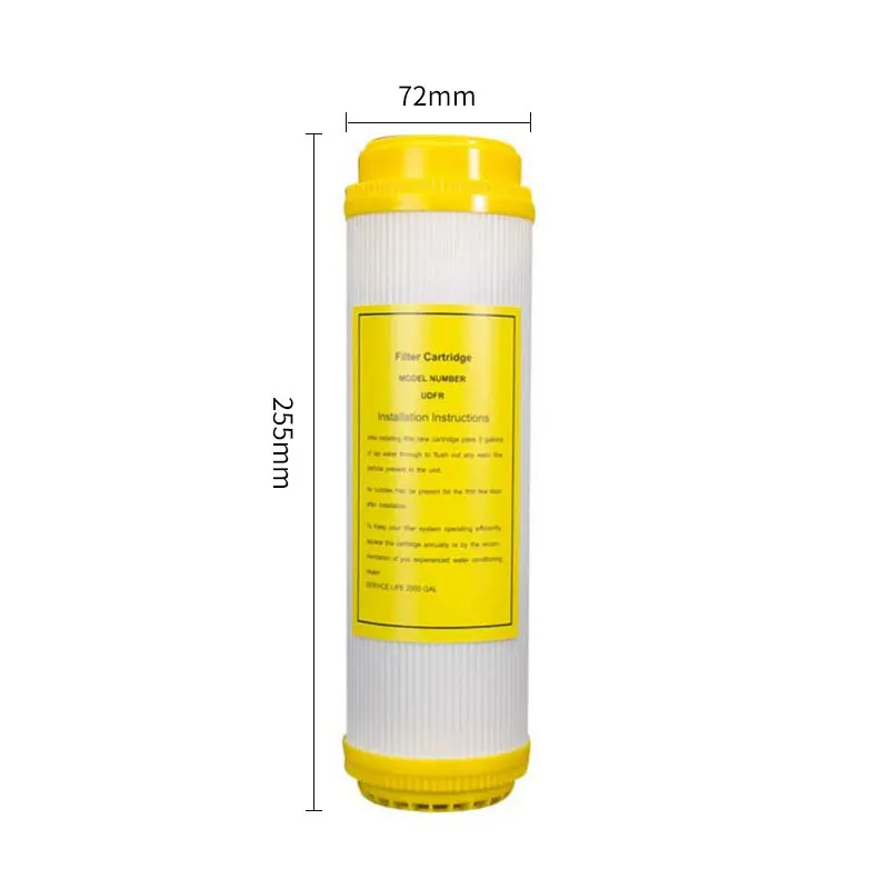 10 Inch Water Purifier Filter Remove Descaling Resin Filter Activated Carbon Reverse Osmosis