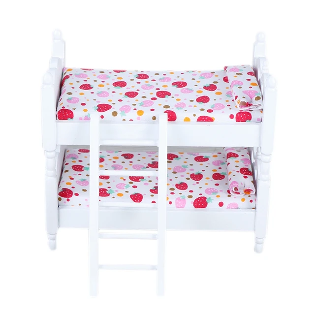 $US $9.83  1:12 Handmade Toy House Children'S Play House Bedroom Bunk Bed Dolls Furniture Accessories Children