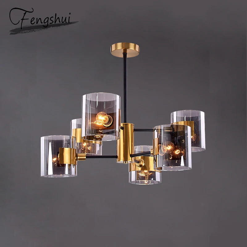 Nordic Glass Pendant Lights Lamp Iron Pendant Lighting Living Room Dining Room Kitchen Bedside Bedroom Loft Decor Hanging Lamp