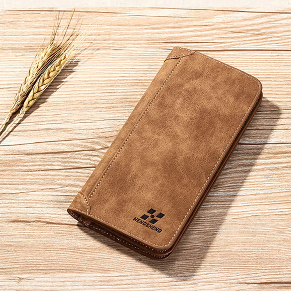 

Men Wallets 2019 Fashion Vintage Luxury Brand Leather Mens Wallet Solid Short Purse For Mens Portfel Carteira Cartera Hombre