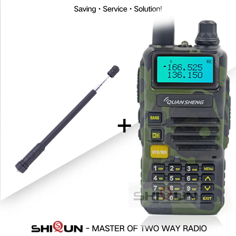 Upgrade 5W Quansheng UV-R50-2 Mobile Walkie Talkie Vhf Uhf Dual Band Radio camouflage UV-R50-1 UV-R50 Series Uv-5r tg-uv2 UVR50 best walkie talkie Walkie Talkie