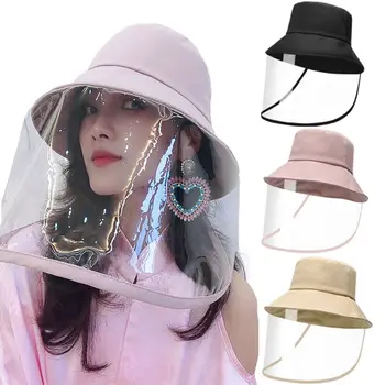 

2020 In stock now Women Men Dustproof Anti-spitting Protective Hat Cap Cover Outdoor Anti-Virus Hat Solid