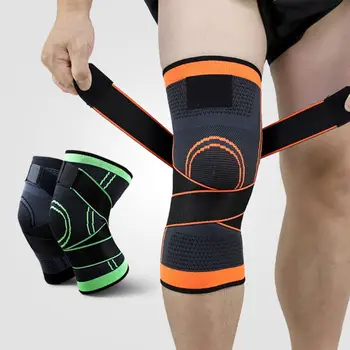 

new 1 pcs Professional Sports Knee Compression Brace Supports For Basketball Weightlifting Gym Knee Pads Protector