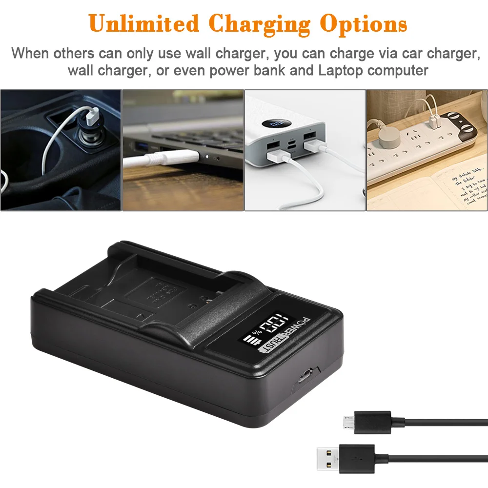 2x 1200mAh NB-4L NB4L Battery + LED USB Charger for Canon PowerShot SD780 IS SD940 IS SD960 IS SD970 IS SD1000 SD1100 IS