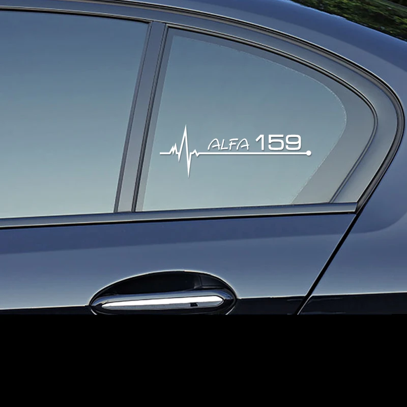 1pcs Car styling Auto Windows Sports Racing Sticker Decal For alfa romeo 159 147 156 giulietta 147 159 mito Car accessories