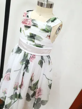 

ZMHYAOKE-DG 2020 Ins Explosion Girl Summer Cartoon Dress Cute Wild Female Baby A-line Girls Dresses Christmas Dress in stock