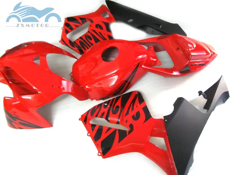 fit Инъекции обтекатель комплект Подходит для Honda CBR600RR 2005 2006 CBR 600 RR 05 06 soprts обтекатель наборы набор черно-красных корпусных деталей JK13