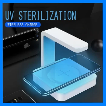 

UV Light Universal Cell Phone Sterilizer Box Cleaner Personal Sanitizer Disinfection Wireless Charge for iPhone Samsung Xiaomi