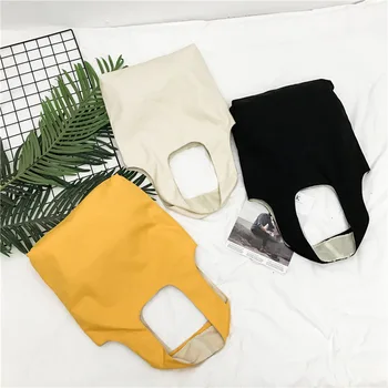 

Simple style fashion multifunctional large capacity shopping bag canvas casual handbag unisex shoulder bag messenger backpack