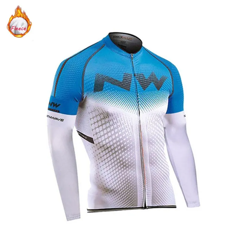 cycling jersey 2 Northwave Зимняя Теплая Флисовая одежда для велоспорта, Мужская трикотажная одежда, спортивный костюм для езды на велосипеде, одежда для горного велосипеда, комбинезон, теплые комплекты NW - Цвет: cycling jersey 2