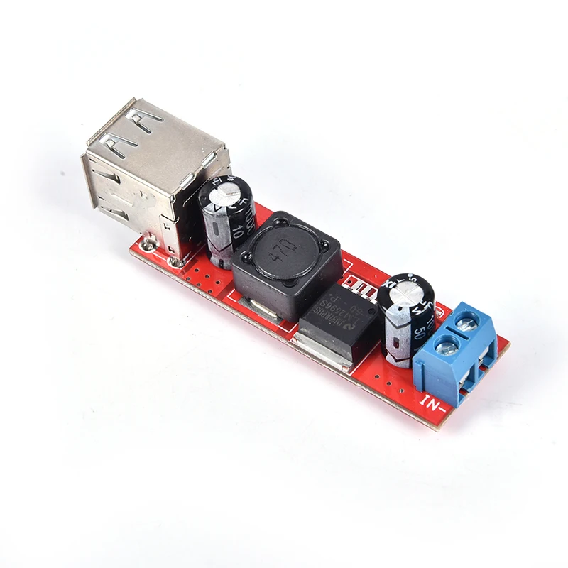 Горячая Распродажа DC 6V-40V 12V до 5V 3A двойное зарядное устройство USB DC-DC модуль