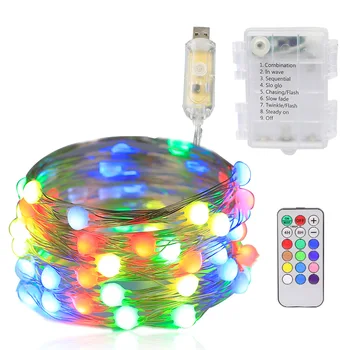 

20M Smart Garland RGB Christmas Tree Fairy Light Garland Copper Wire LED String Light with Remote Christmas Decoration Outdoor