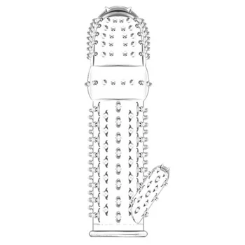 Men Thicken Condoms Reusable Penis Enlargement Extender Sleeve Sex Toys Delay Sex Products For Men Couples 3