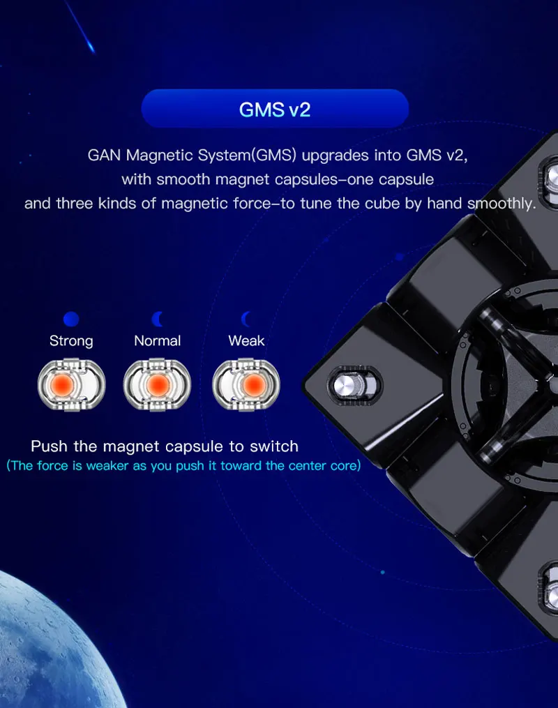 GAN356 X S Магнитный куб 3x3 магический куб скорость Gan356XS кубик Гань 3*3 сменные магниты профессиональные Cubo Magico 3x3 игрушки