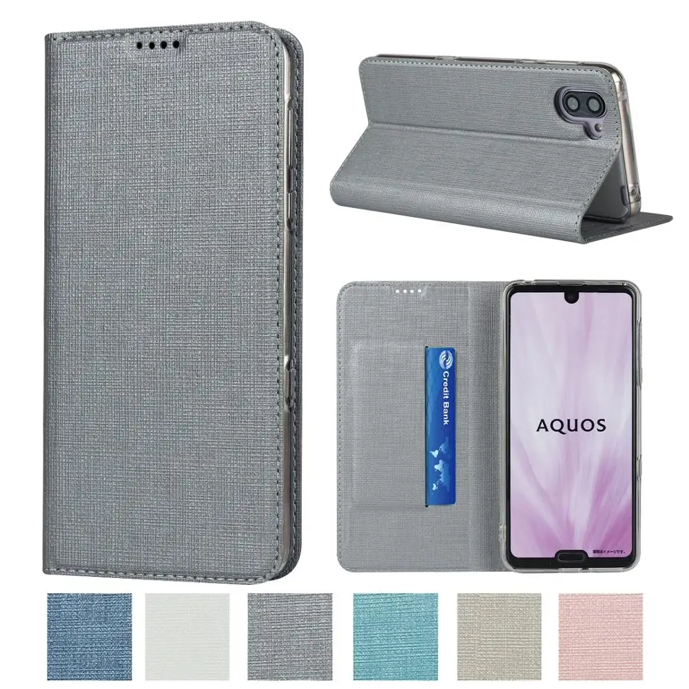 Крышка для AQUOS R3 R2 компактный чехол мобильного телефона Обложка Чехол портмоне с