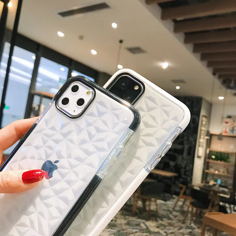 for Iphone 11  Clear 3D Diamond Case For iPhone 7 8 Pluse