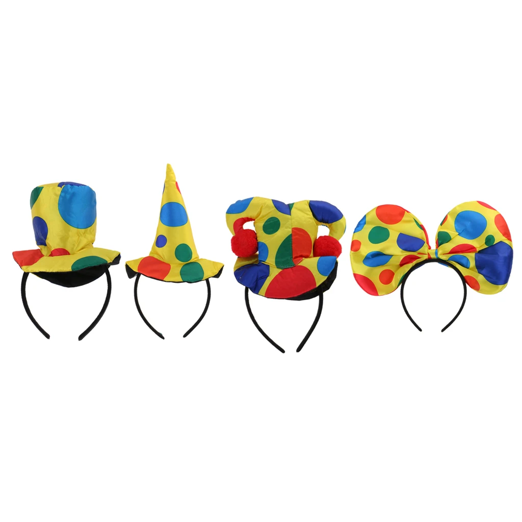 Clown Jester Hat Headband Circus Halloween Costume Fancy Dress Hair Accessories