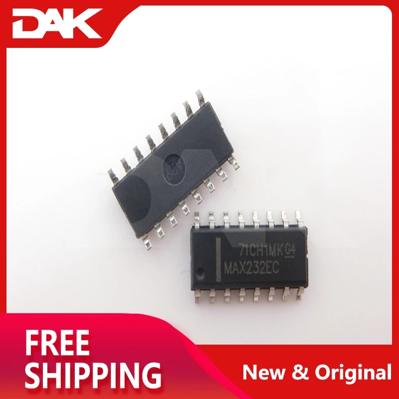 10 шт. MAX232ECDR SOP16 двойной драйвер/приемник с защитой от IEC61000-4-2 микросхема