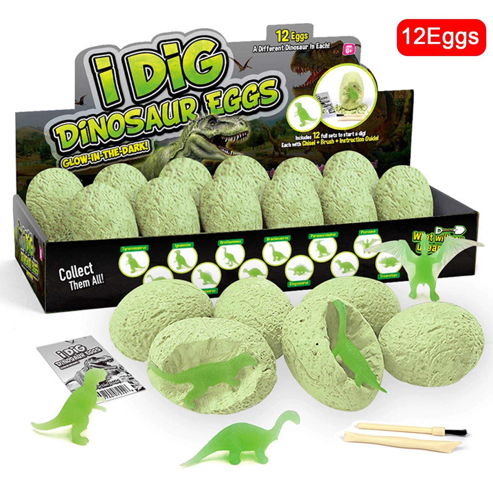Dino Egg Digging Kit 12 Dinosaur for Boys Girls Party Archaeology Toys Age 5 6 7 Dino Egg Digging Kit 12 Dinosaur for Boys Girls Party Archaeology Toys Age 5 6 7