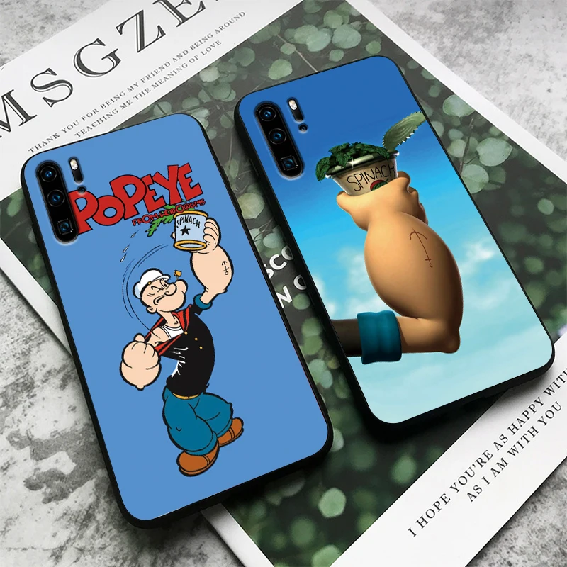 Силиконовый чехол для телефона huawei Honor 8X8 Lite 8C View 20 Note 9X10 Pro Popeye the Sailor Мягкий ТПУ