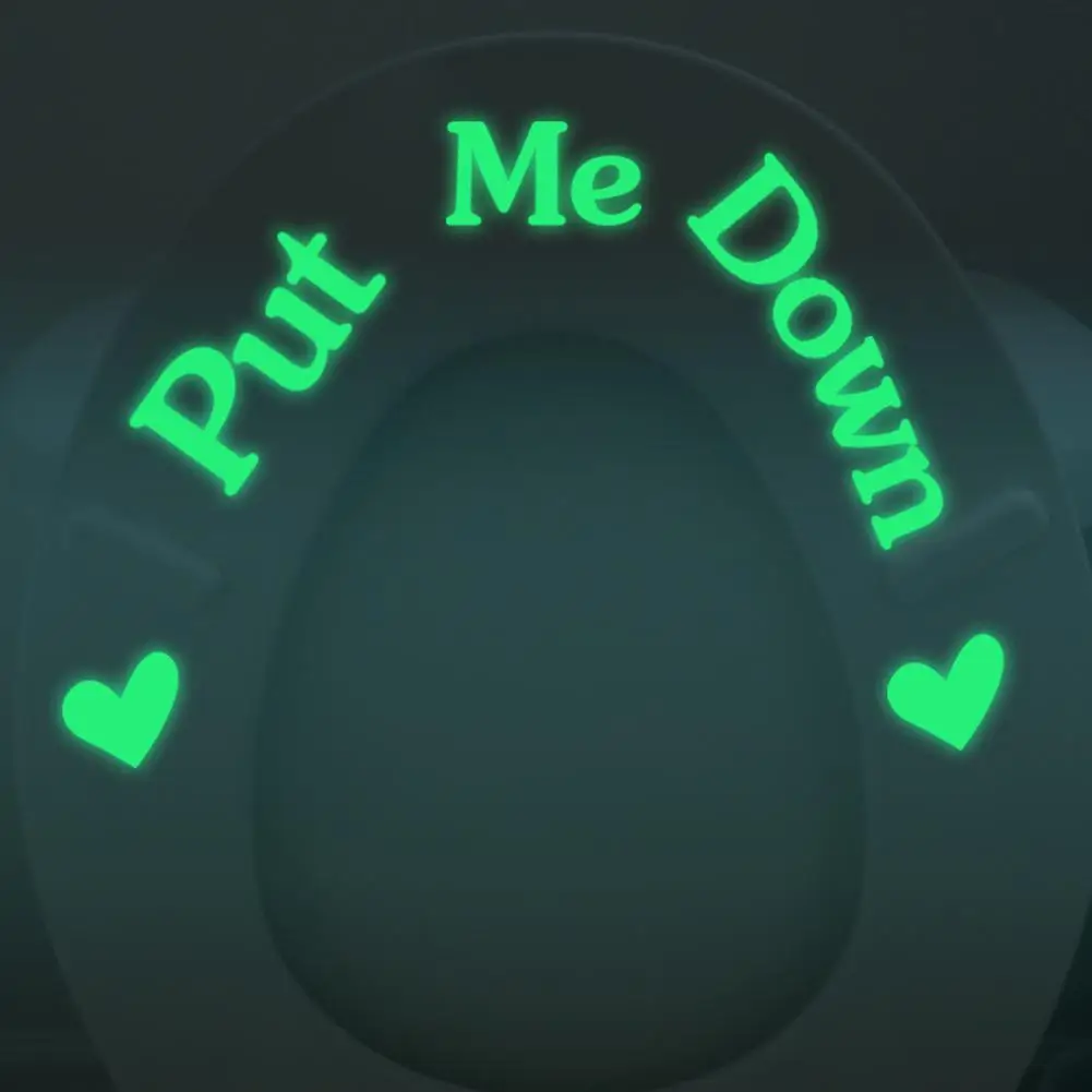 

DishyKooker Toilet Luminous Sticker Glowing Wall Sticker Room Decor Sticker