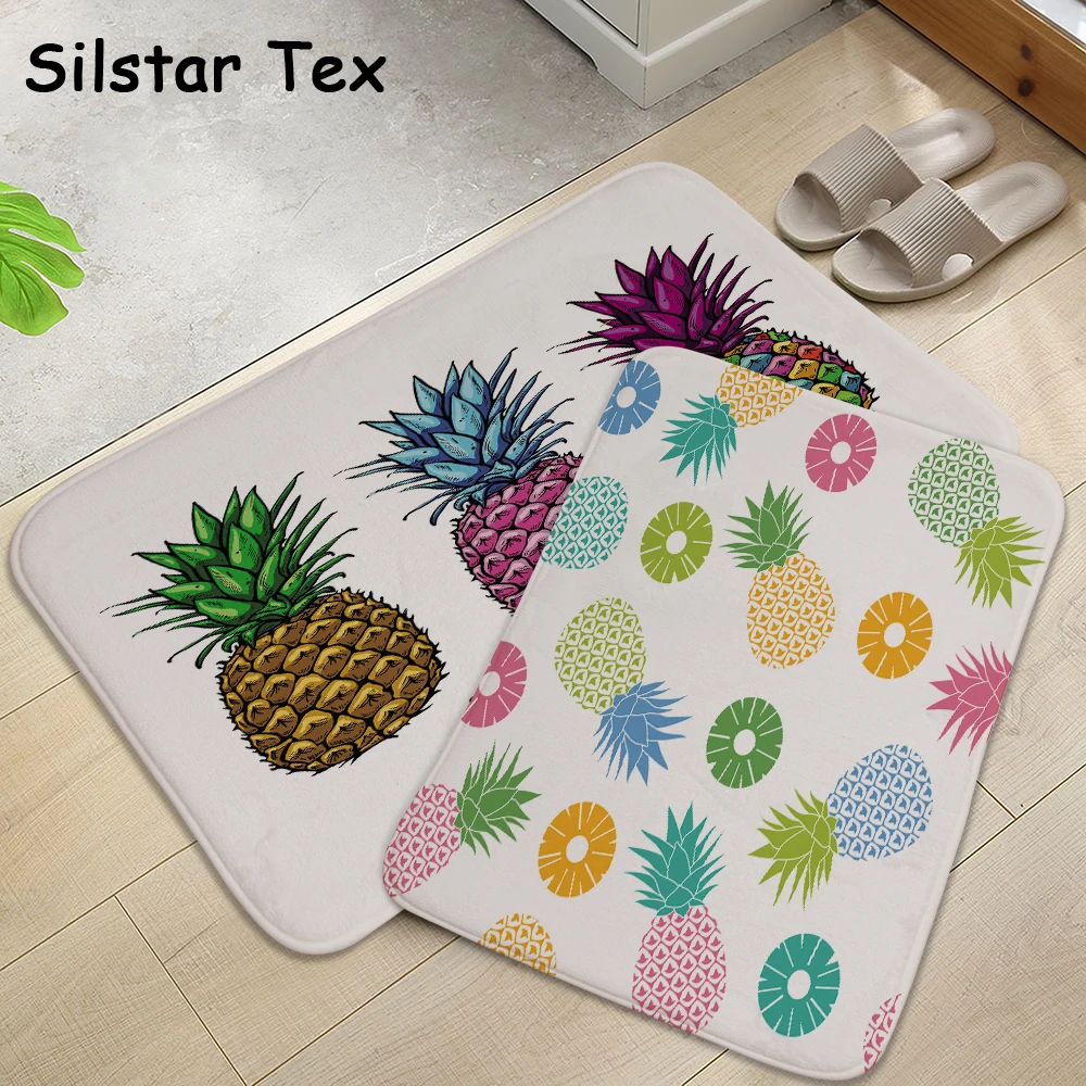 Silstar Tex коврик для двери с цветным ананасом нескользящий напольный рисунками из