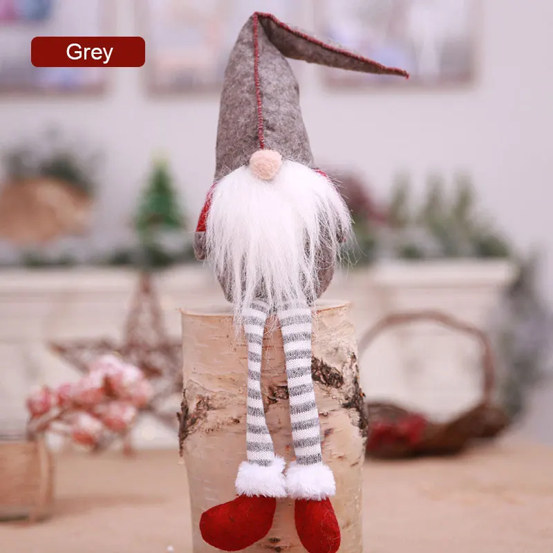 Рождественские украшения Санта-Клауса, кукла без лица, Шведский гном, плюшевые куклы, вечерние украшения для дома, подарок на год