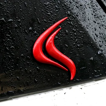 

Car Styling 3D Metal Sticker Modified Flame Mark Badge Emblem Car Side Mudguard Rear Trunk Decorative Decal Accessories
