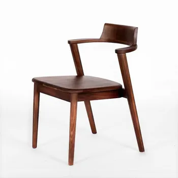 

Simple Nordic all solid wood dining chair computer chair Japanese style chair horn chair Windsor chair home seat solid wood stoo