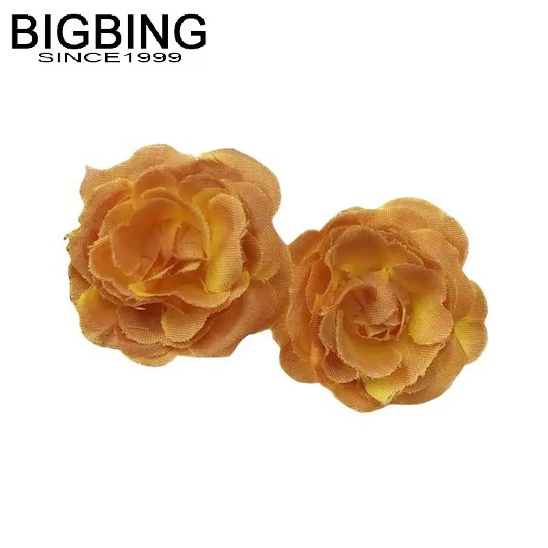 Z135 BIGBING ювелирные изделия модный бренд оранжевая ткань цветок серьги гвоздики