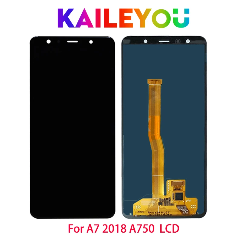 

LCD 6.0'' SUPER AMOLED for SAMSUNG Galaxy A7 2018 SM-A750F A750F A750 LCD Display Touch Screen Digitizer Assembly