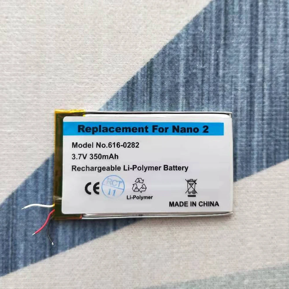 ISUNOO высокое Ёмкость 3 7 V ионно литиевая Батарея Замена 350 мАч для iPod Nano 2 2G 2nd Gen MP3 с