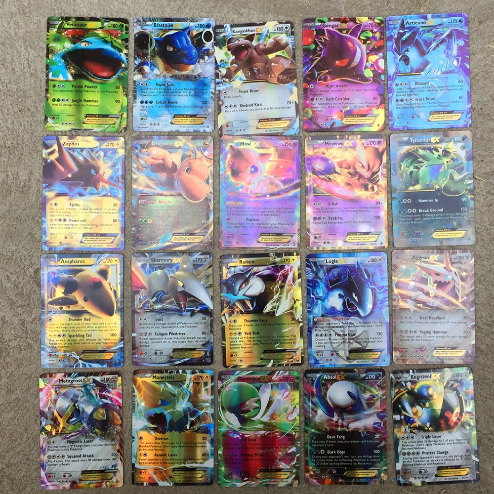 Takara Tomy Pokemon GX карты EX MEGA M флэш карта Коллекционная детская игрушка