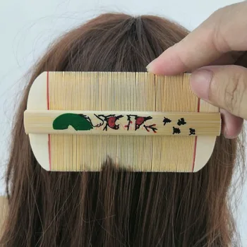 

bamboo Scorpion Comb Super Dense To Dandruff Child Scraping Removal Encryption Fine Tooth Combs Househol Hairdressing Supplies