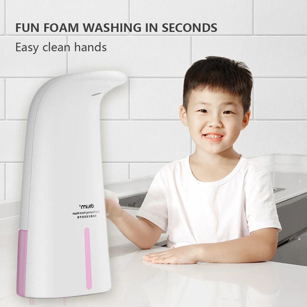 

Automatic Induction Sensor Foaming Soap Dispenser Infrared Foaming Hand Washer Soap Dispensers Bathroom/Kitchen Antibacterial